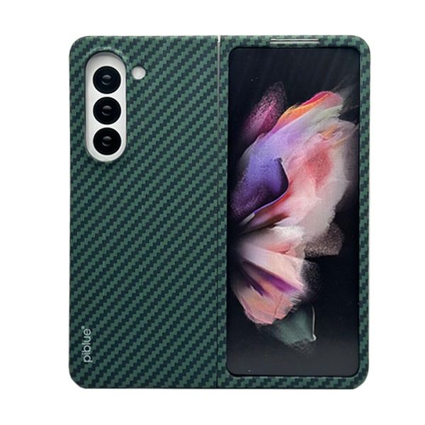 Piblue Case For Samsung Z Fold 5 Carbon | Green Piblue Case For Samsung Z Fold 5 Carbon | Green